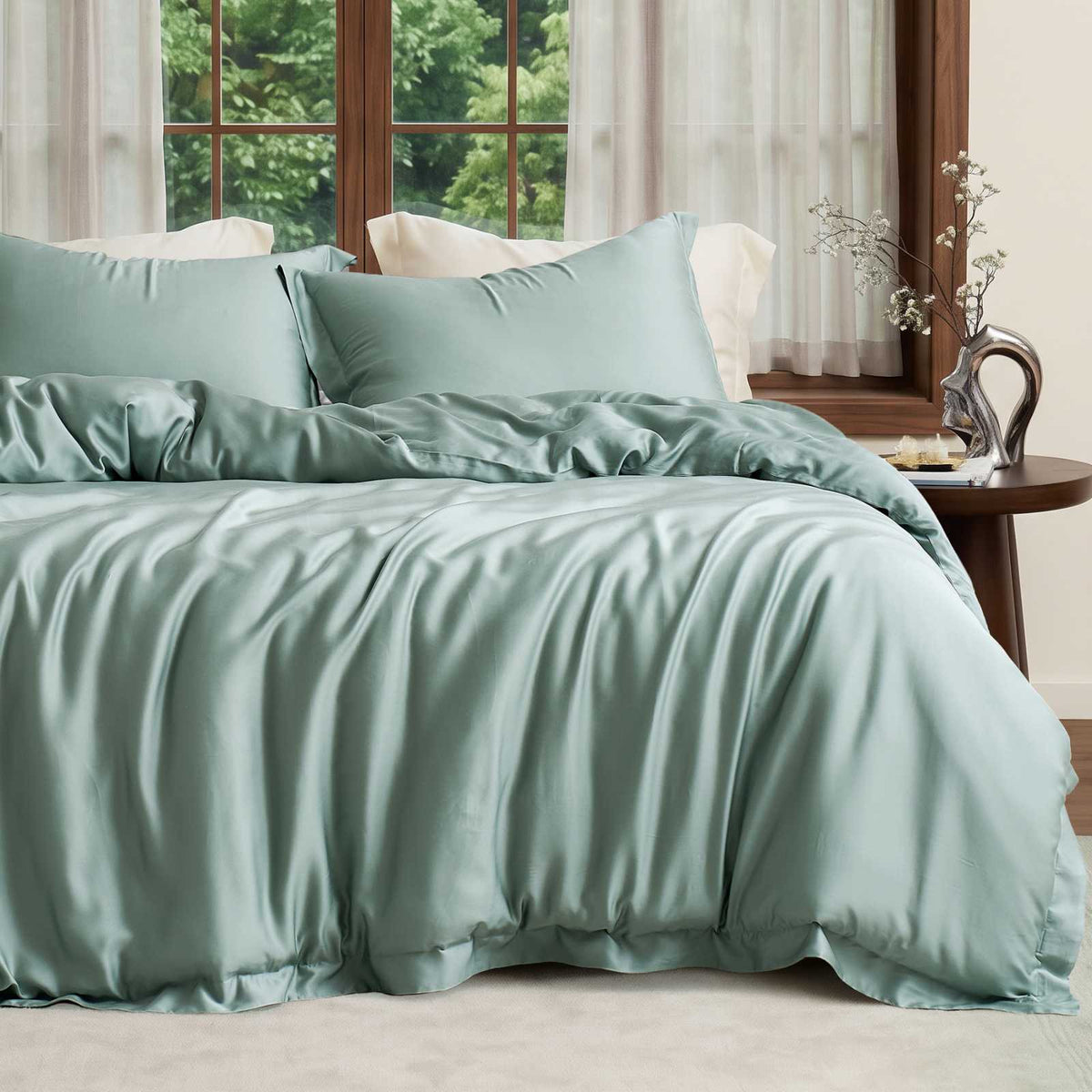 Duvet Cover Set Cooling Lyocell Moisture-Wicking & Lightweight