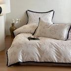Duvet Cover Set Cotton Blend Reversible Set of 4