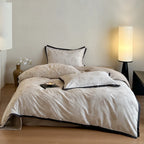 Duvet Cover Set Cotton Blend Reversible Set of 4