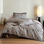 Duvet Cover Set Cotton Blend Reversible Set of 4