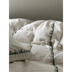 Duvet Cover Set Cotton-Linen Embroidered Washed Crinkle 4-Piece
