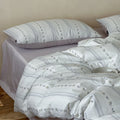 Duvet Cover Set Cotton Percale Reversible & Hidden Zipper