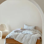 Duvet Cover Set Cotton Percale Reversible & Hidden Zipper