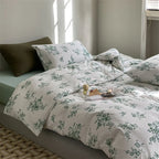Duvet Cover Set Cotton Percale Wildflower Print