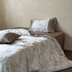 Duvet Cover Set Cotton Satin Butterfly Jacquard Concealed Zipper
