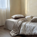 Duvet Cover Set Cotton Satin Butterfly Jacquard Concealed Zipper