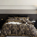 Duvet Cover Set Cotton Satin Grass Print