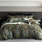 Duvet Cover Set Cotton Satin Grass Print