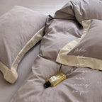 Duvet Cover Set Cotton Satin Jacquard 4-Piece