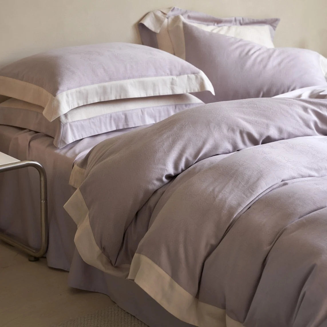 Duvet Cover Set Cotton Satin Jacquard 4-Piece