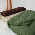 Duvet Cover Set Cotton Satin Temperature-Regulating 4-Piece