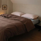 Duvet Cover Set Cotton Satin Temperature-Regulating 4-Piece