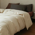 Duvet Cover Set Cotton Satin Temperature-Regulating 4-Piece