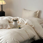 Duvet Cover Set Cotton Satin Tonal Jacquard