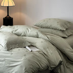 Duvet Cover Set Cotton Satin Tonal Jacquard