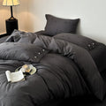 Duvet Cover Set Cotton Satin Tonal Jacquard
