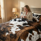 Duvet Cover Set Cow Print Lightweight Polyester