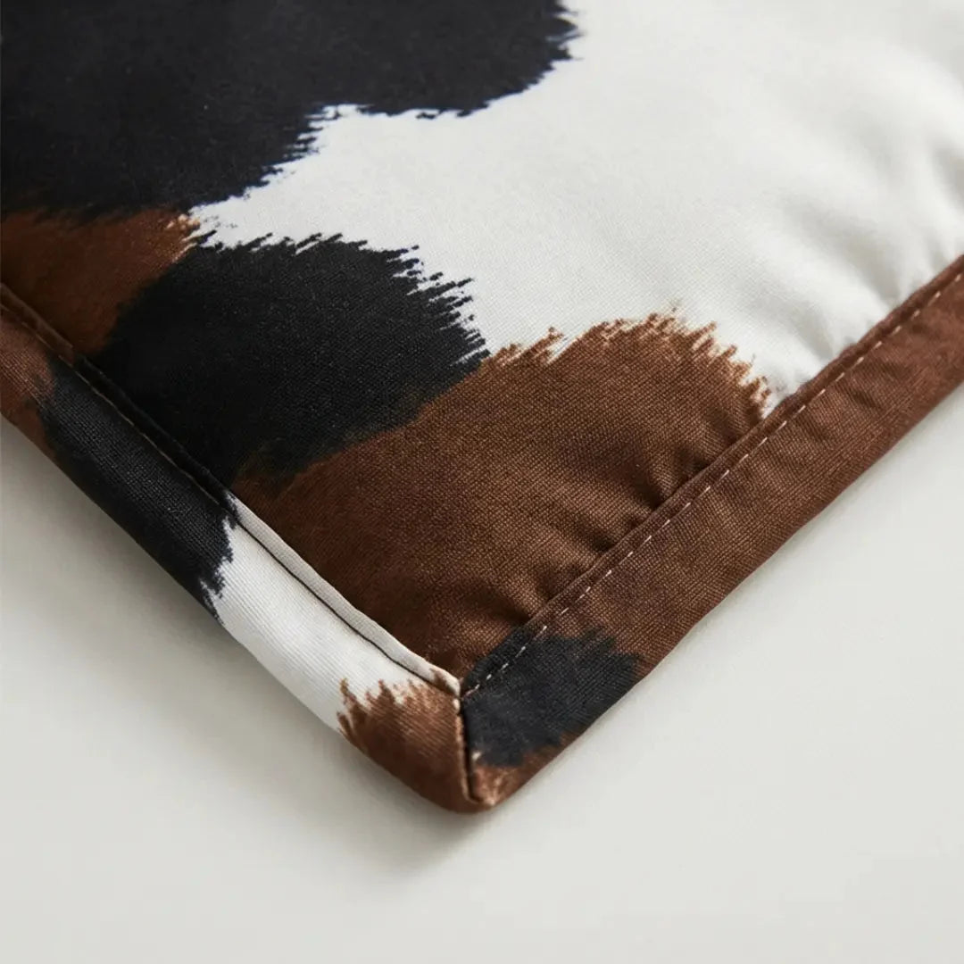 Duvet Cover Set Cow Print Lightweight Polyester