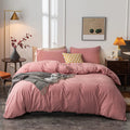Duvet Cover Set Double-Brushed Microfiber Zippered & Corner Ties