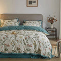 Duvet Cover Set Floral Soft Microfiber Hidden Zipper