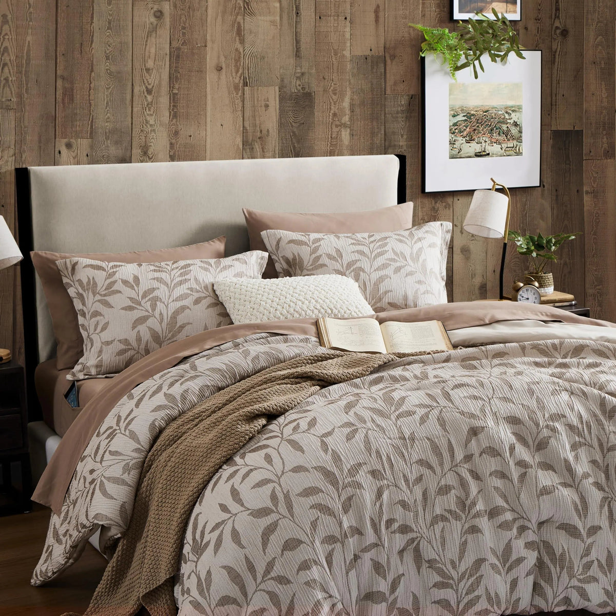 Duvet Cover Set Floral Soft Microfiber Hidden Zipper