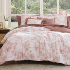 Duvet Cover Set Floral Soft Microfiber Hidden Zipper