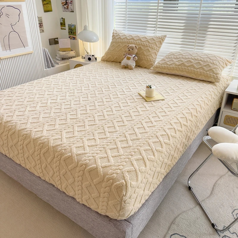 Duvet Cover Set Milk Velvet Reversible Deep Pockets