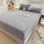 Duvet Cover Set Milk Velvet Reversible Deep Pockets