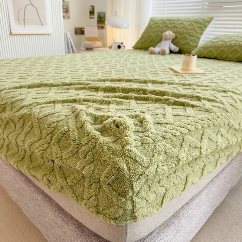 Duvet Cover Set Milk Velvet Reversible Deep Pockets