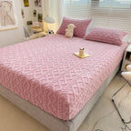 Duvet Cover Set Milk Velvet Reversible Deep Pockets