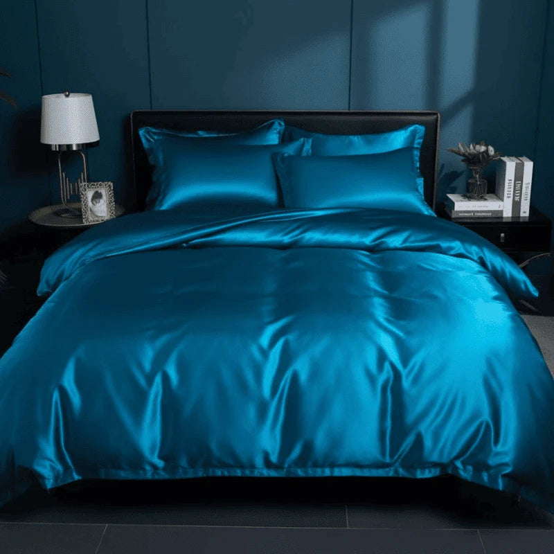 Duvet Cover Set Mulberry Silk 22 Momme Hypoallergenic