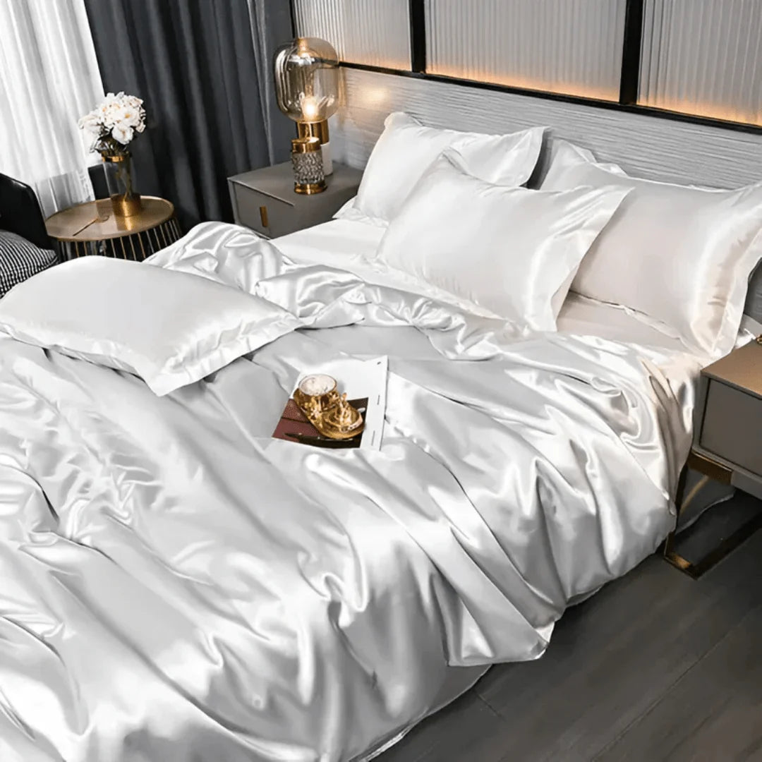 Duvet Cover Set Mulberry Silk 22 Momme Hypoallergenic