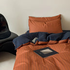 Duvet Cover Set Reversible Cotton Satin