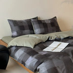 Duvet Cover Set Reversible Cotton Satin