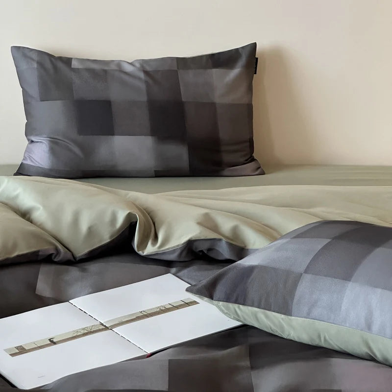 Duvet Cover Set Reversible Cotton Satin