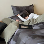 Duvet Cover Set Reversible Cotton Satin