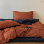 Duvet Cover Set Reversible Cotton Satin