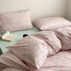 Duvet Cover Set Reversible Mako Cotton Satin Breathable