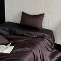Duvet Cover Set Reversible Satin Leopard Pattern