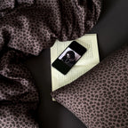 Duvet Cover Set Reversible Satin Leopard Pattern
