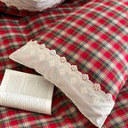Duvet Cover Set Reversible Vichy Check & Solid Cotton Percale