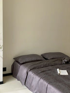 Duvet Cover Set Satin Jacquard Silky-Soft Hidden Zipper