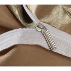 Duvet Cover Set Silky Satin Jacquard Includes 2 Pillowcases