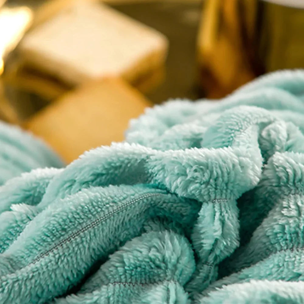 Duvet Cover Set Velvety Fleece Includes 2 Pillowcases