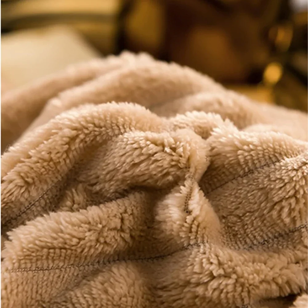 Duvet Cover Set Velvety Fleece Includes 2 Pillowcases