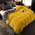 Duvet Cover Set Velvety Fleece Includes 2 Pillowcases