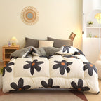 Duvet Insert All-Season Reversible Geometric Machine-Washable