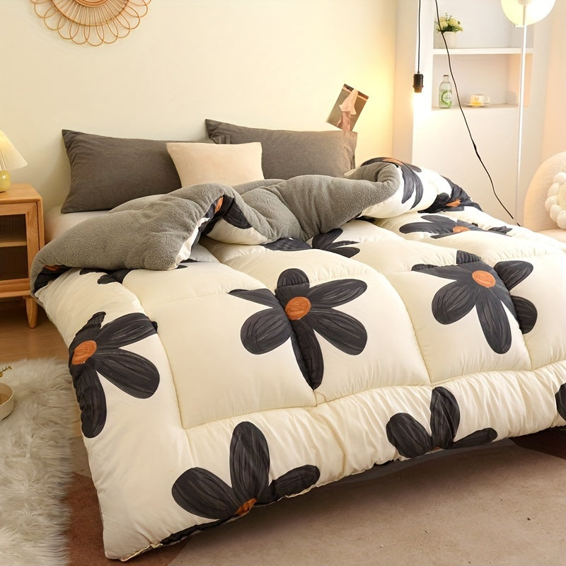 Duvet Insert All-Season Reversible Geometric Machine-Washable
