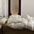 Duvet & Pillow Set Cotton-Linen Blend Allergy-Friendly Filling