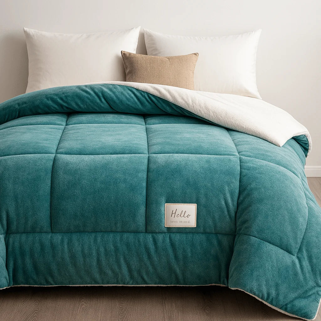 Duvet Reversible Sherpa Fleece & Velvet Year-Round